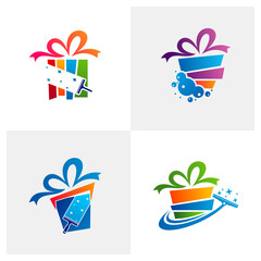 Set of Gift Clean logo vector template, Creative Clean logo design concepts