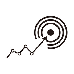 goal icon vector illustration sign