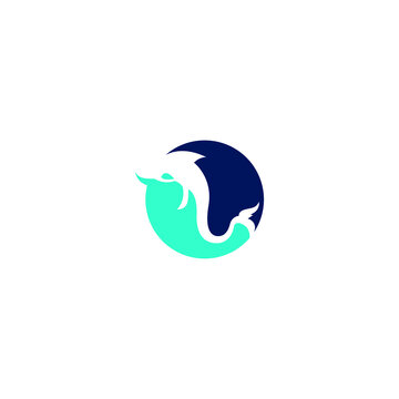 dolphin fish logo
