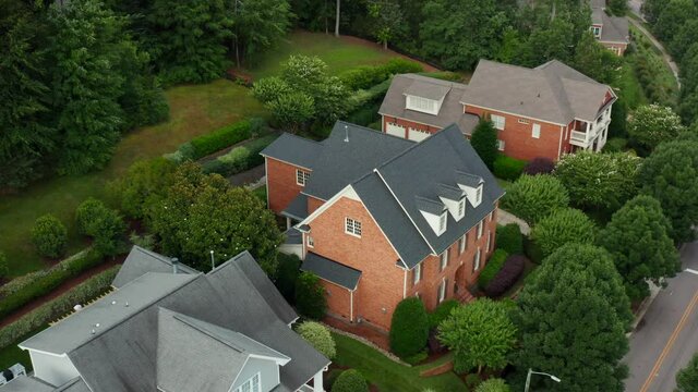 Upscale Southern Brick 3-story Home Surrounded By Private Wooded Forest. Exclusive Upscale Residence In USA.