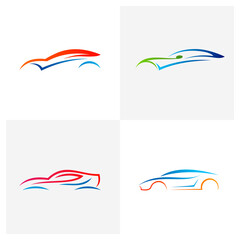 Set of Car logo vector template, Creative Car logo design concepts