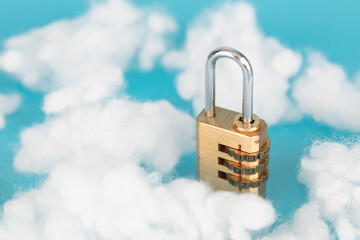 The password lock in the cloud means the security of cloud storage