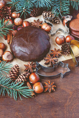 Making gingerbread cookies for Christmas