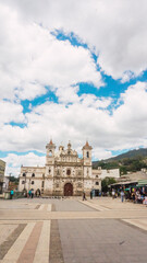 Fototapeta na wymiar Beautiful old and historical church in Tegucigalpa Honduras Central America