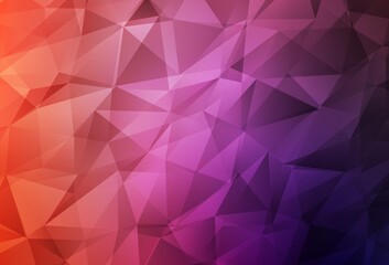 Light Pink, Red vector low poly background.
