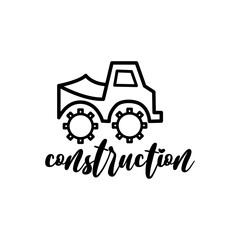 construction car icon illustration design vector