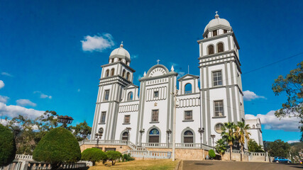 Beautiful old and historical church in Tegucigalpa Honduras Central America - obrazy, fototapety, plakaty