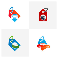 Set of Shop Car logo vector template, Creative Car logo design concepts
