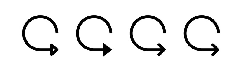 Vector graphic of reload icon collection