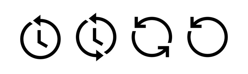 Vector graphic of reload icon collection