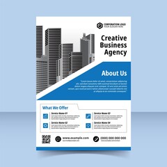creative business agency flyer template design