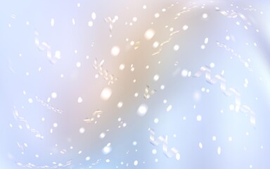 Vector layout with bright snowflakes.