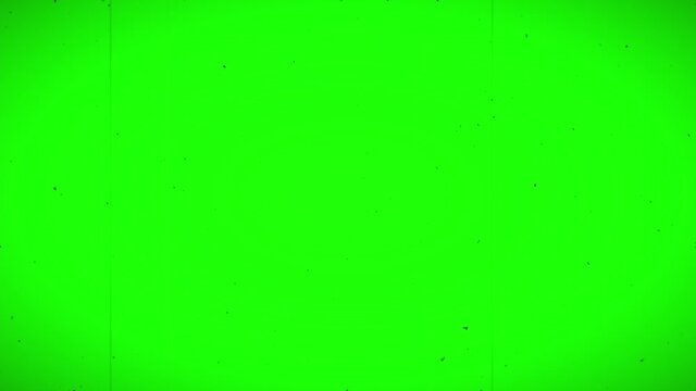 Chroma Key Old film effect and green screen background.