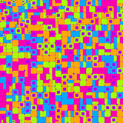 Abstract Geometric Pattern generative computational art illustration