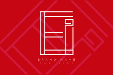 creative Alphabet letters Initials Monogram logo EI, IE, E and I