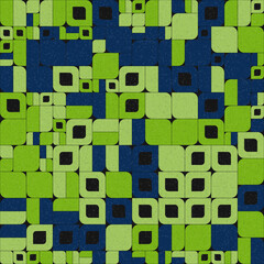 Abstract Geometric Pattern generative computational art illustration