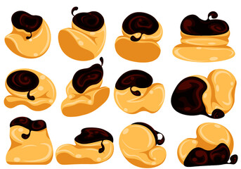 プリン　セット　イラスト