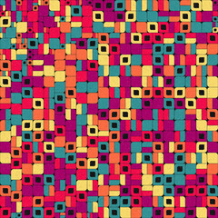 Abstract Geometric Pattern generative computational art illustration