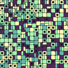 Abstract Geometric Pattern generative computational art illustration