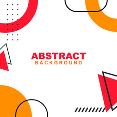 Fototapeta na wymiar Vector Illustration Corporate identity template like love abstract background in white, red, and orange color. Good to use for banner, social media template, poster and flyer template, etc.