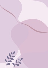 Raster illustration. Pink background with flowers.