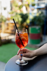 Summer cocktail on the table