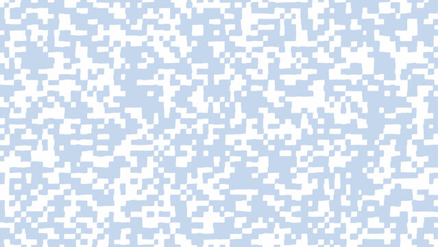 Abstract square pixel background in blue color. Vector illustration.