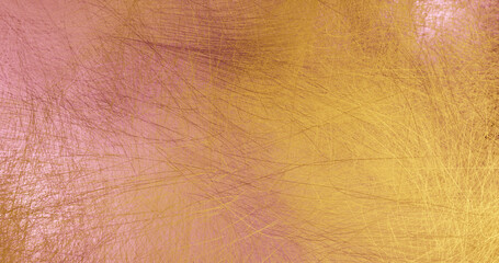 Render of a pink and yellow background tangle of wool