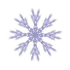 Purple Christmas snowflake