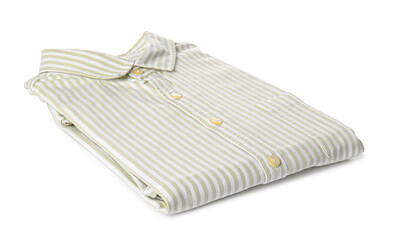 Stylish male shirt on white background