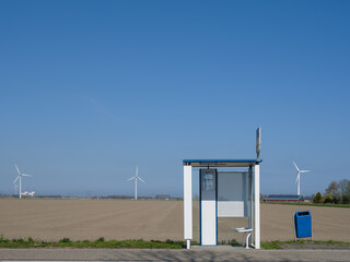 Busstop, Flevoland Province, The Netherlands