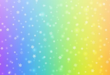 Light Multicolor vector background in Xmas style.