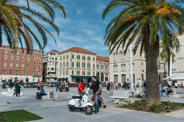 Fototapeta premium Croatia old town summer