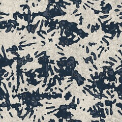Seamless funky grungy pattern motif for print. High quality illustration. Non print of weird textured dabs of color on paper texture. For surface design printing or any sort.