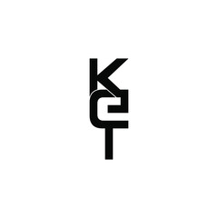 ket initial letter monogram logo design
