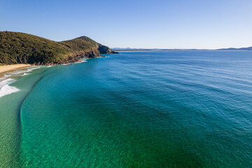 Elizabeth Beach Seascape with Tea Tree runoff staining the water red and brown