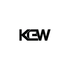 kew initial letter monogram logo design