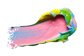 Pink abstract stroke on white