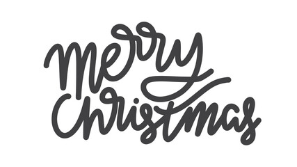 Merry Christmas handwritten calligraphy vector in Christmas holiday isolated on white background, Illustration Vector EPS 10