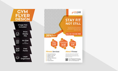 Modern flyer creative design professional template