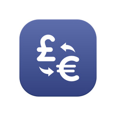 Exchange Pound to Euro - Sticker