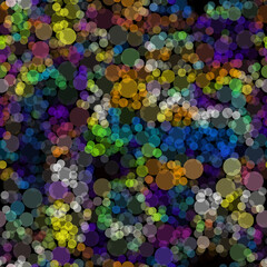 Vector seamless mosaic art pattern. Art background.