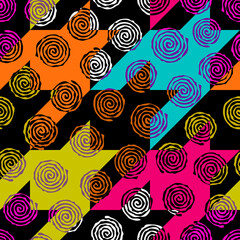 Tribal style seamless pattern. Vector image