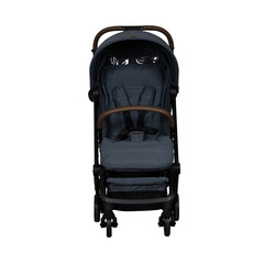 Foldable Blue Modern Luxury Baby Stroller isolated on white background
