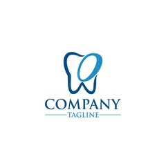 letter O dental logo design