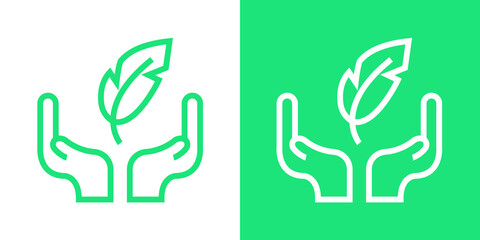 feather icon. Hypoallergenic idea. vector illustration 