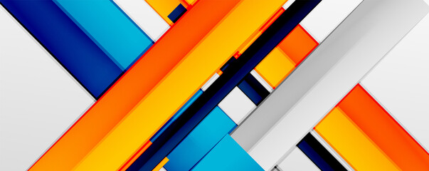 Color abstract lines trendy geometric background for business or technology presentation, internet poster or web brochure cover, wallpaper