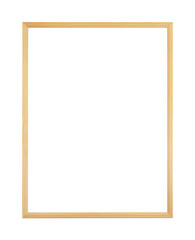 Obraz premium Empty picture wooden frame isolated