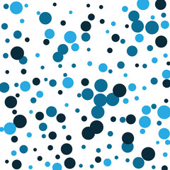 Vector modern geometrical blue circle abstract background. Dotted texture template.