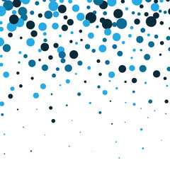 Vector modern geometrical blue circle abstract background.
